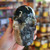 Moss Agate Skull Carving #2