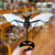 Quartz Winged Bat Carving with Stand 