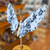 Rainbow Moonstone Butterfly Wings with Stand 