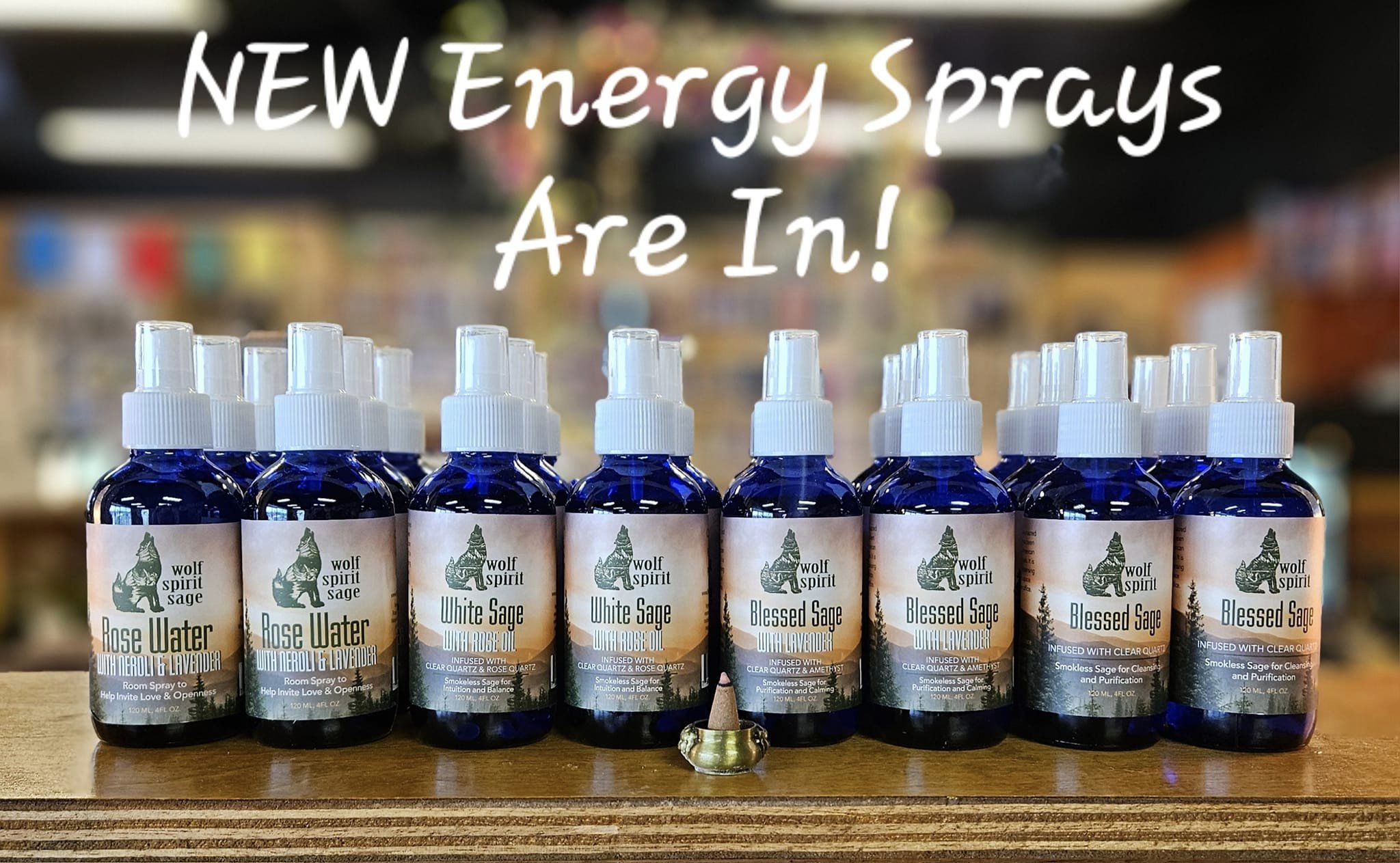 New Smudge Sprays In Stock!