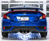 AWE Track Edition Catback Exhaust With Triple Chrome Tips For 17-20 Honda Civic Si - 3020-52008