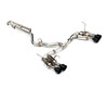 Invidia R400 Catback Exhaust With Quad Black SS Tips For 2022+ Subaru WRX - HS22WRXGM4SB