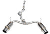 Invidia N1 Catback Exhaust With Stainless Steel Tips For 11-14 Subaru WRX Hatchback - HS08STIGTP