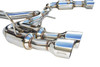 Invidia Gemini R400 Catback Exhaust With Stainless Steel Tips For 15-21 Subaru WRX - HS15STIGM4SS