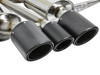 aFe Takeda 3" SS Cat-Back Exhaust W/ Tri-Carbon Fiber Tips For 17-20 Honda Civic Type R 2.0L - 49-36616-C