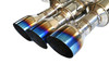 Invidia R400 Catback Exhaust With Titanium Tips For 2022+ Honda Civic Type R - HS22CTRFGM3STL