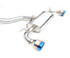 Invidia Q300 Catback Exhaust With Rolled Titanium Tips For 14-21 Volkswagen Golf GTI - HS13GF7G3T