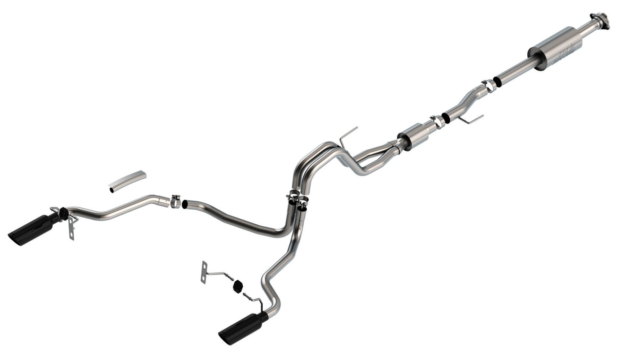 Borla S-Type Catback Exhaust With Black Tips For 21-22 Ford F-150 5.0L - 140866BC