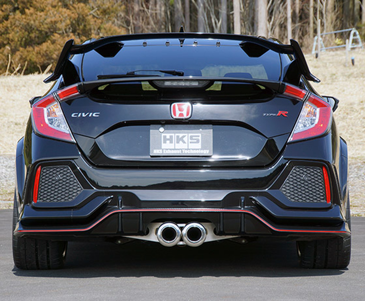 HKS Hi-Power SPEC-L II Catback Exhaust For 17-21 Honda Civic Type R - 31019-AH106