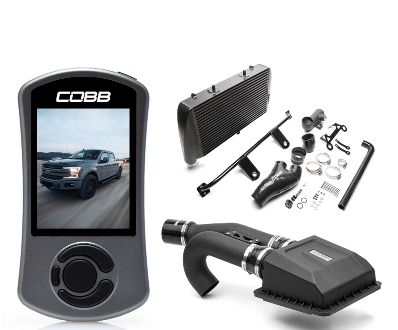 Cobb Stage 2 Power Package Black With TCM For 17-19 F-150 Ecoboost 3.5L - FOR0060020BK-TCM