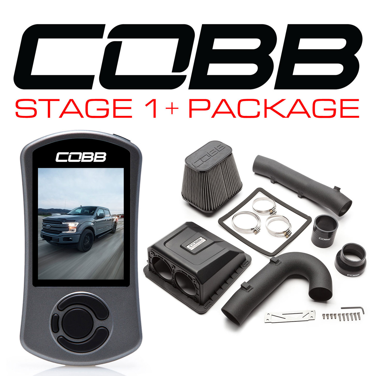 Cobb Stage 1+ Power Package With TMC For 17-19 Ford F-150 Ecoboost 3.5L - FOR006001P-TCM