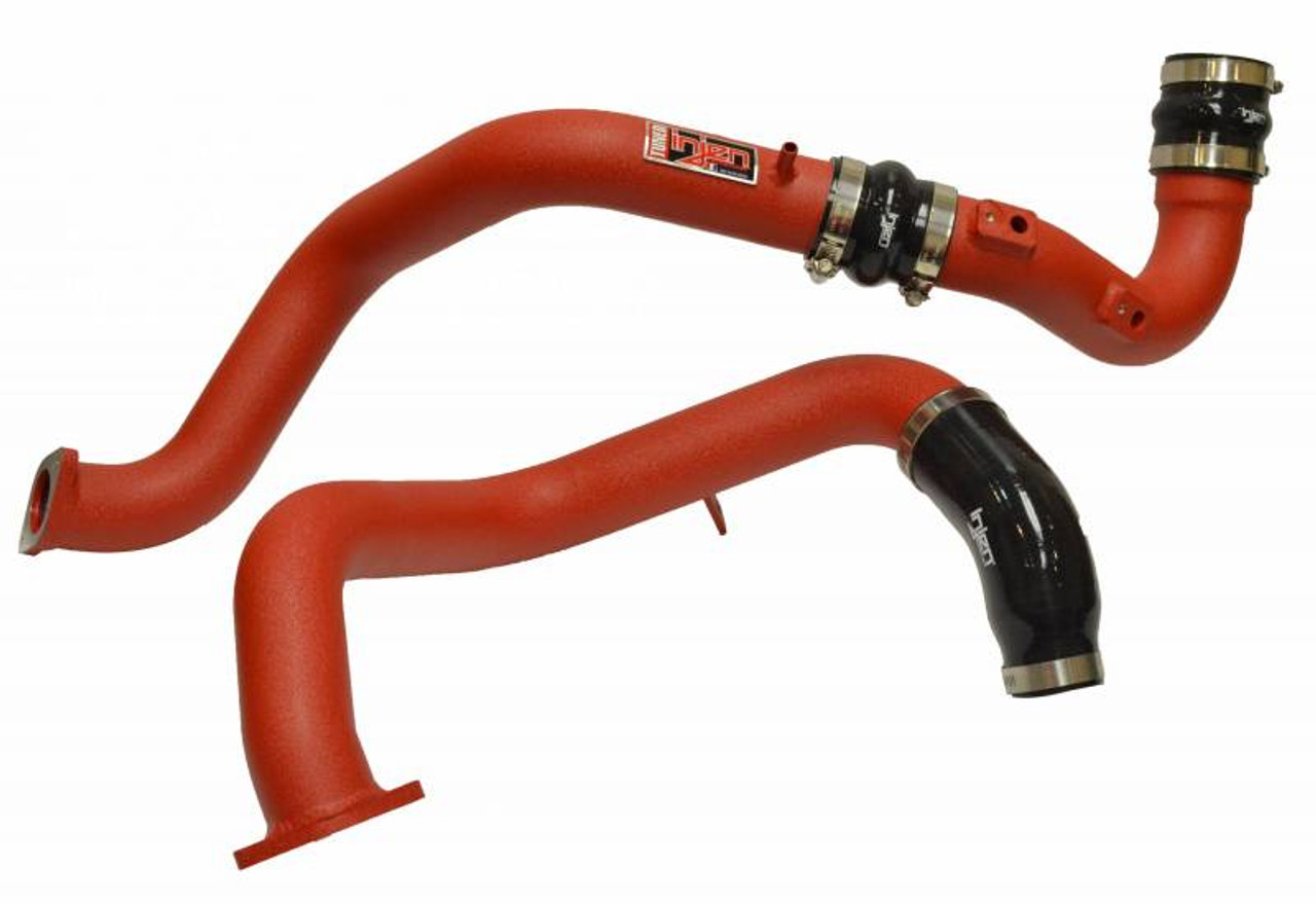 Injen Intercooler Piping Kit (Wrinkle Red) For 17-20 Honda Civic Si - SES1573ICPWR