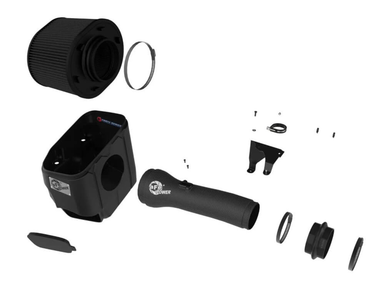 aFe Track Series Carbon Fiber 5R Cold Air Intake For 2025+ Ram 1500 RHO 3.0L - 57-10032K