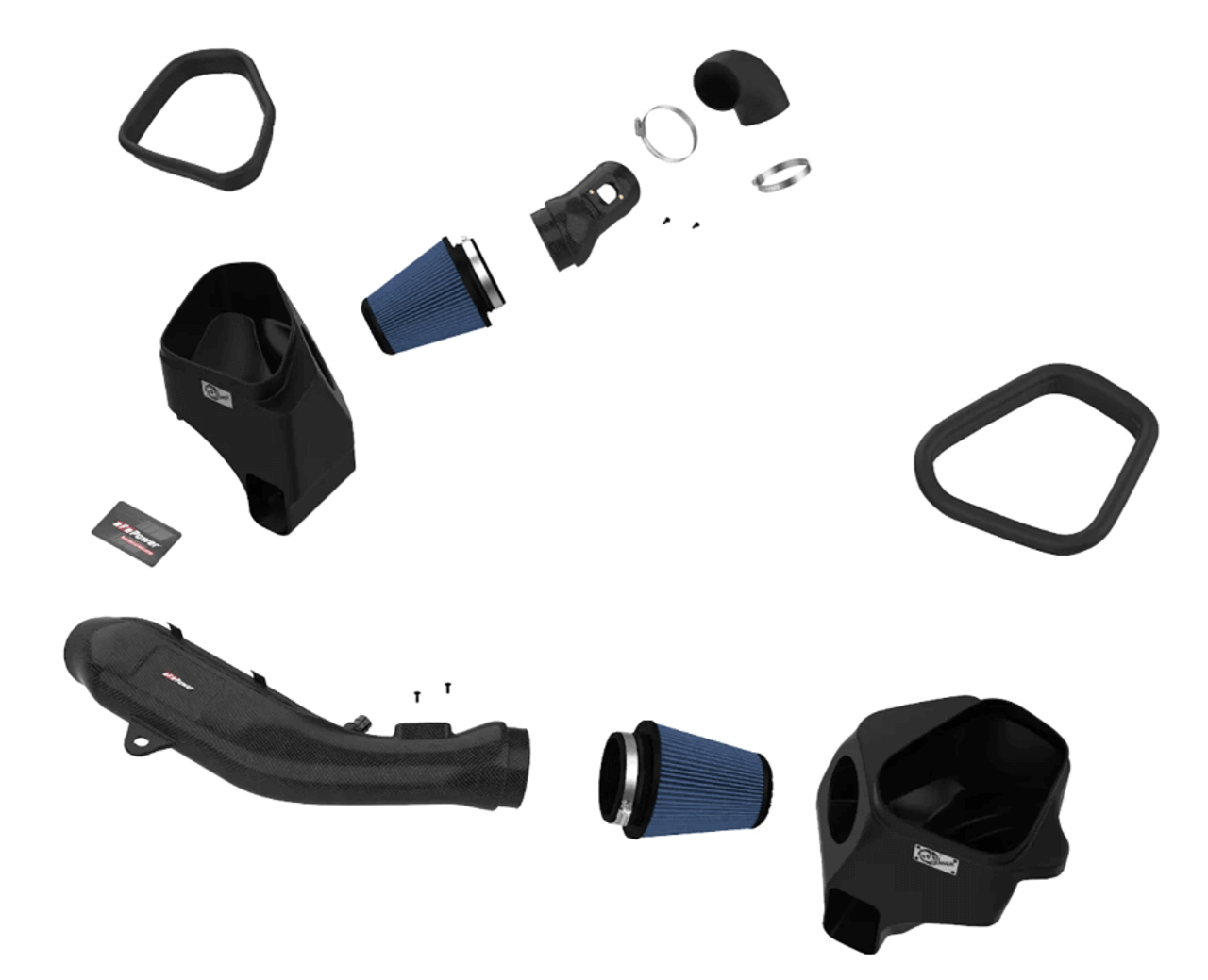 aFe Track Series Carbon Fiber 5R Cold Air Intake For 19-21 BMW M2 Competition 3.0L - 57-10006R