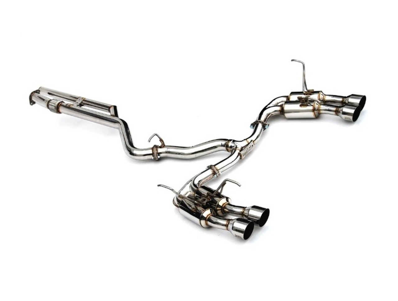 Invidia R400 Catback Exhaust With Quad Stainless Steel Tips For 2022+ Subaru WRX - HS22WRXGM4SS