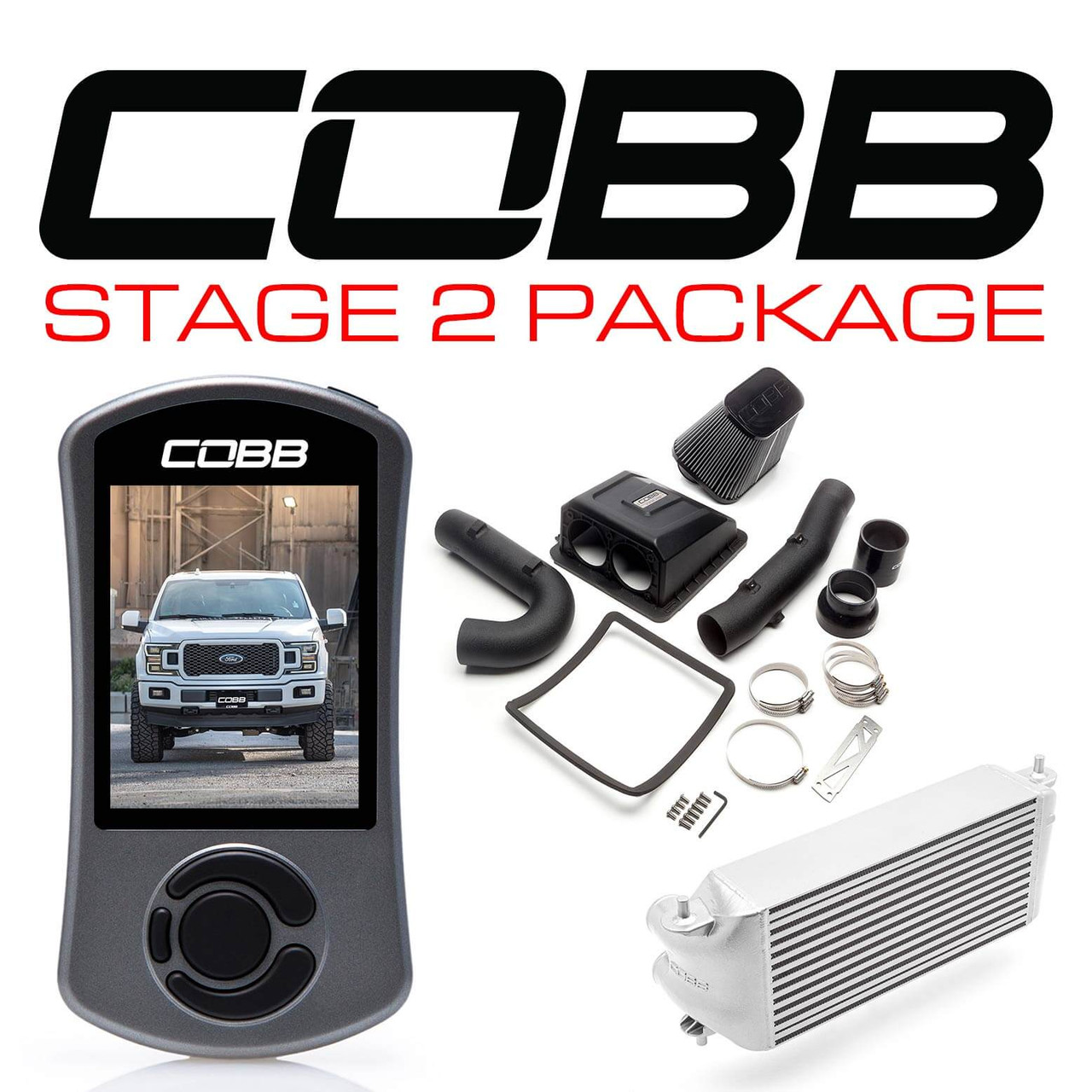 Cobb Stage 2 Power Package Silver For 18-20 Ford F-150 Ecoboost 2.7L - FOR0080S20SL