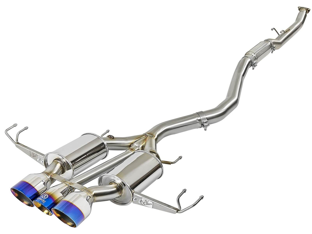 aFe Takeda SS Catback Exhaust (Blue) For 2017+ Honda Civic Type R - 49-36616-L 