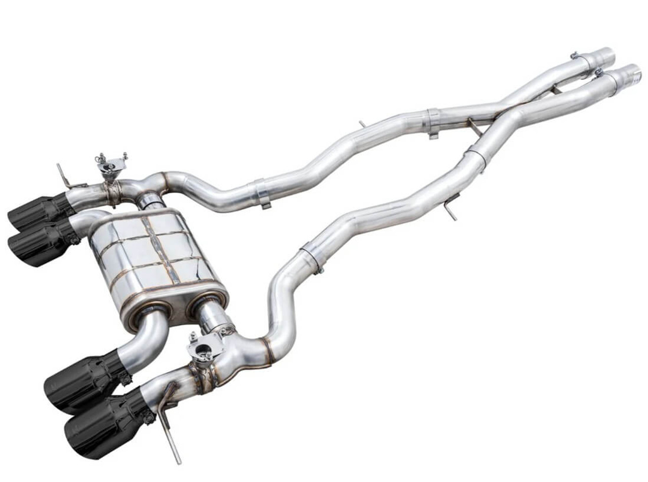 AWE SwitchPath™ Catback Exhaust With Black Tips For 21-25 BMW M4 - 3025-42480