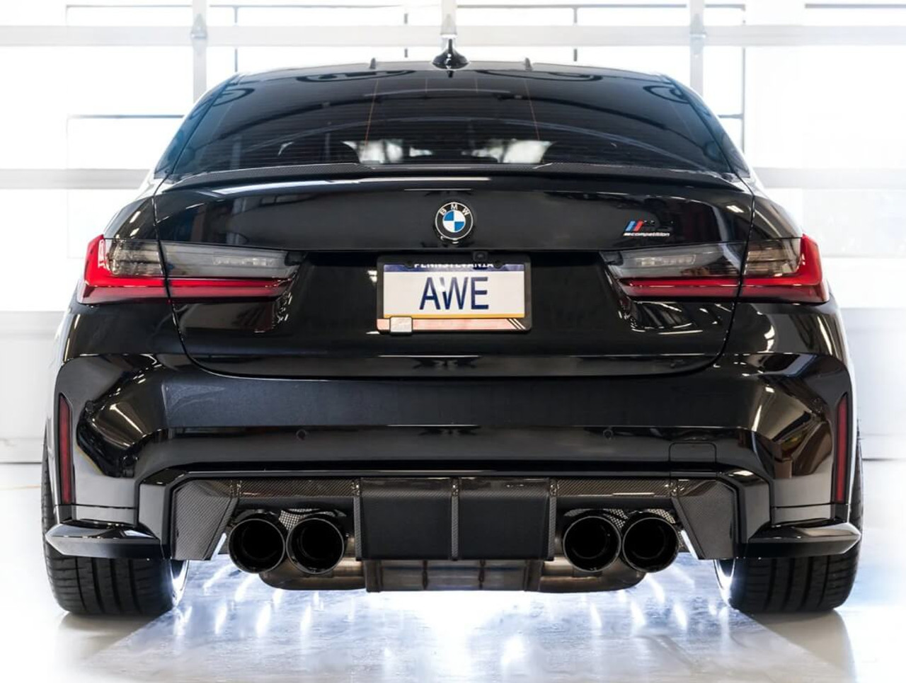 AWE SwitchPath™ Catback Exhaust With Black Tips For 21-25 BMW M4 - 3025-42480