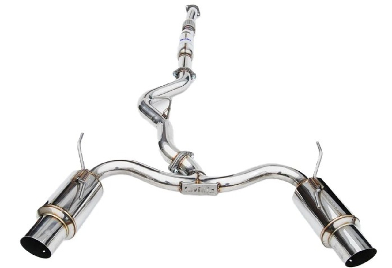 Invidia N1 Catback Exhaust With Stainless Steel Tips For 11-14 Subaru WRX Hatchback - HS08STIGTP