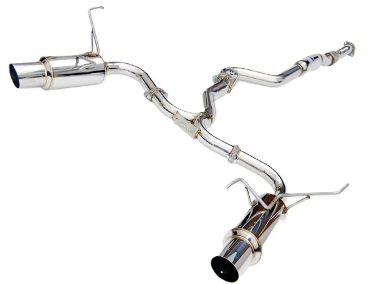 Invidia N1 Catback Exhaust With Stainless Steel Tips For 15-21 Subaru WRX - HS15STIGTP