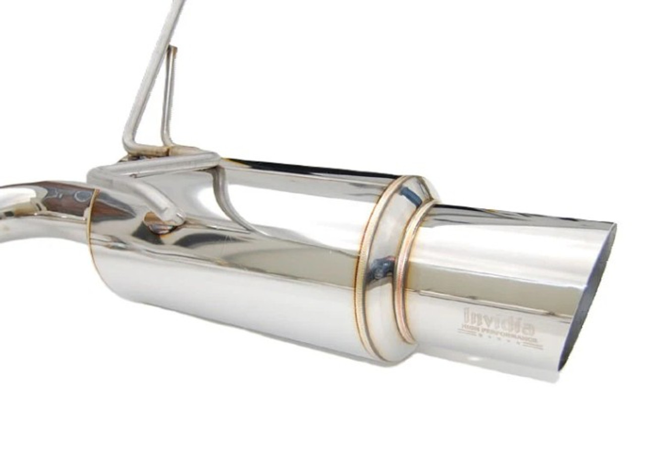 Invidia N1 Catback Exhaust With Stainless Steel Tips For 15-21 Subaru WRX - HS15STIGTP