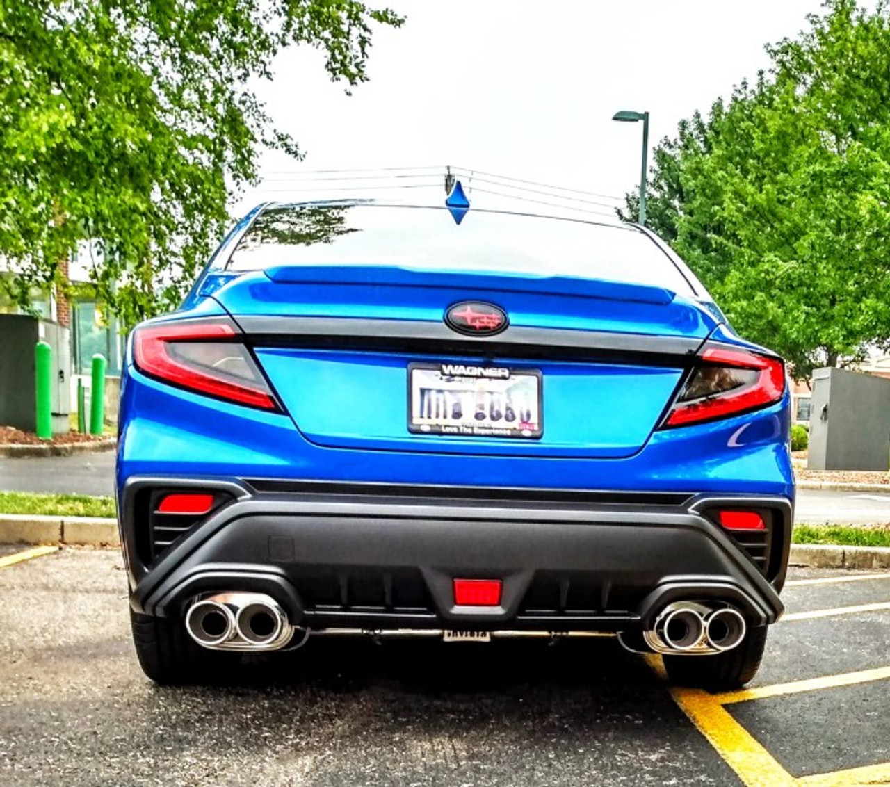 Invidia Q300 Catback Exhaust With Quad Rolled SS Tips For 2022+ Subaru WRX - HS22WRXG3S