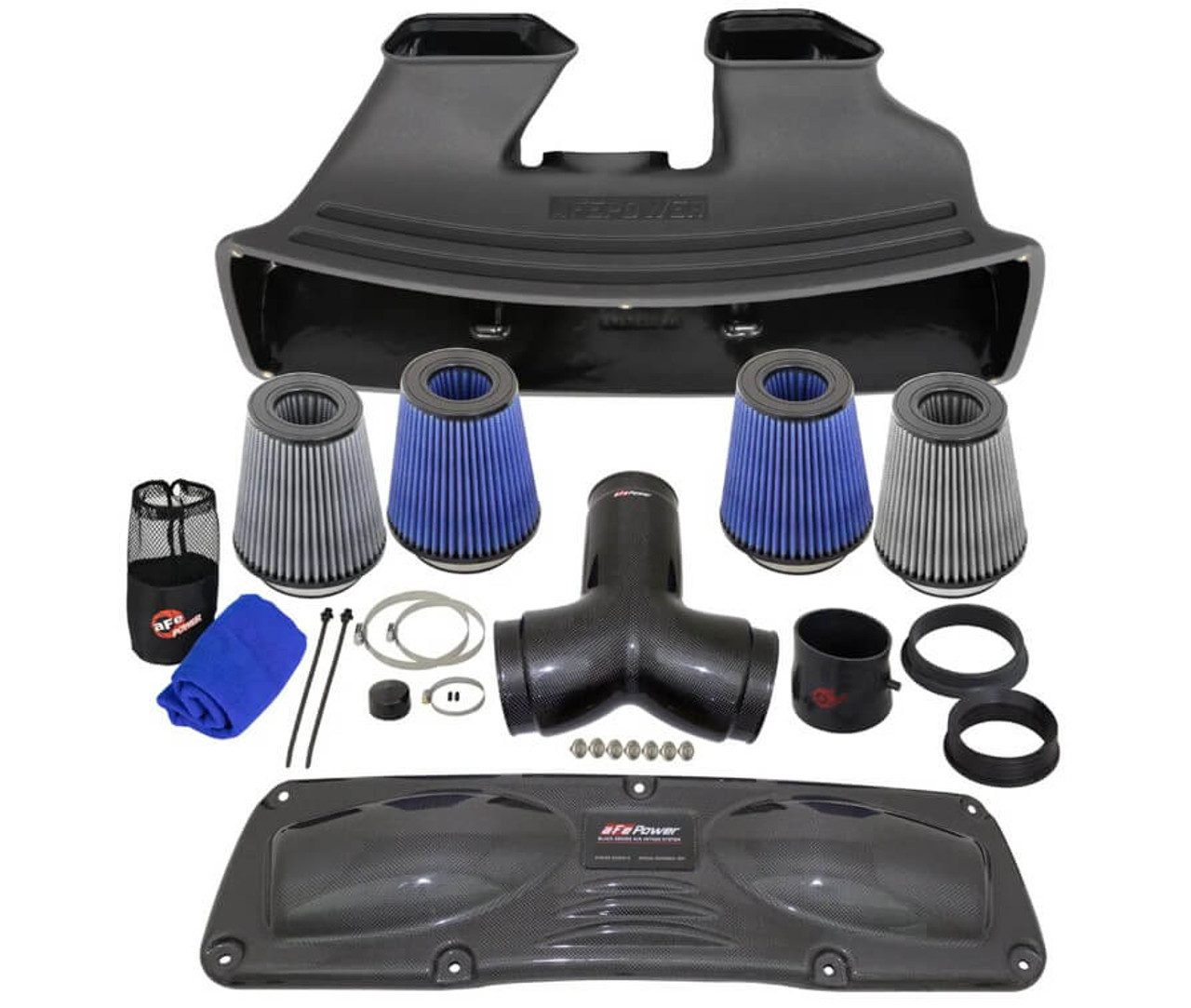 aFe Black Series 5R Cold Air Intake For 12-16 Porsche 911 Carrera - 52-12352-C