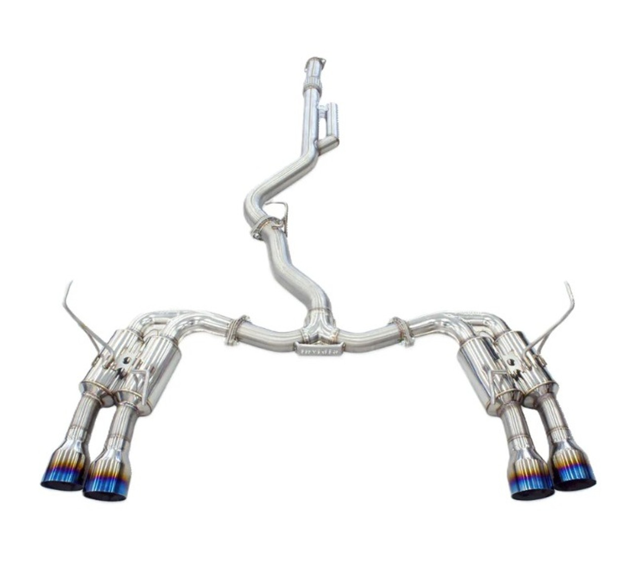 Invidia R400 Catback Exhaust With Quad Titanium Tips For 2022+ Subaru WRX - HS22WRXGM4ST