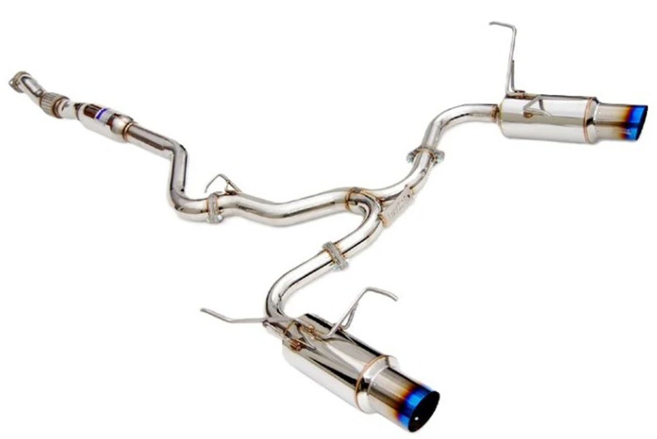 Invidia N1 Catback Exhaust With Titanium Tips For 08-14 Subaru STI - HS11STIGTT