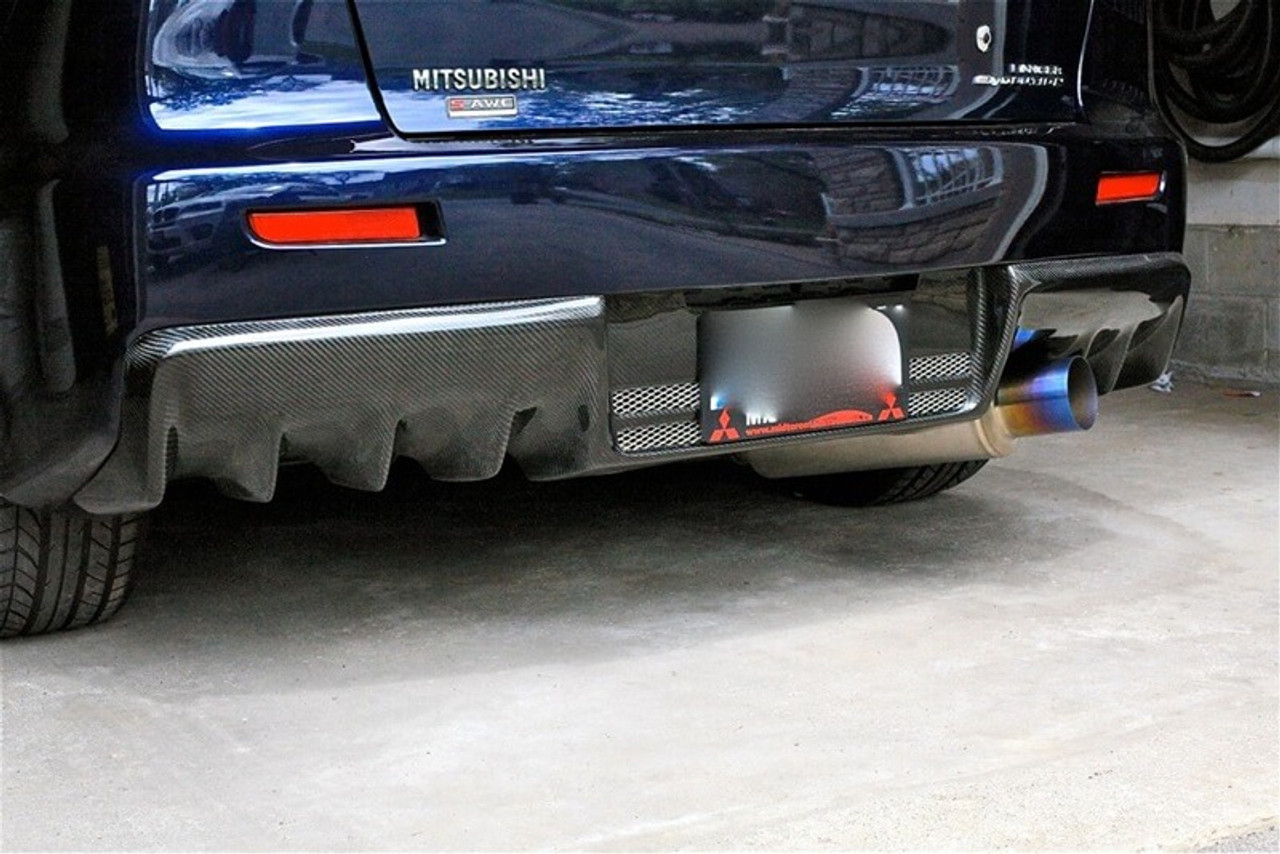 ETS Titanium Catback Exhaust (Brushed) For Mitsubishi Evo X - 100-10-EXH-012