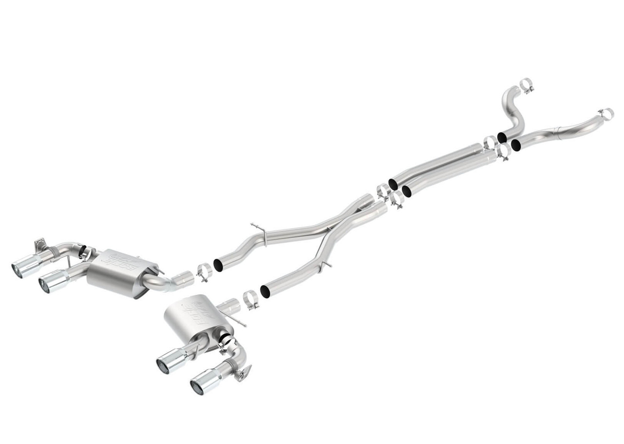 Borla Atak Catback Exhaust With Polished Tips For 17-23 Chevrolet Camaro ZL1 - 140727