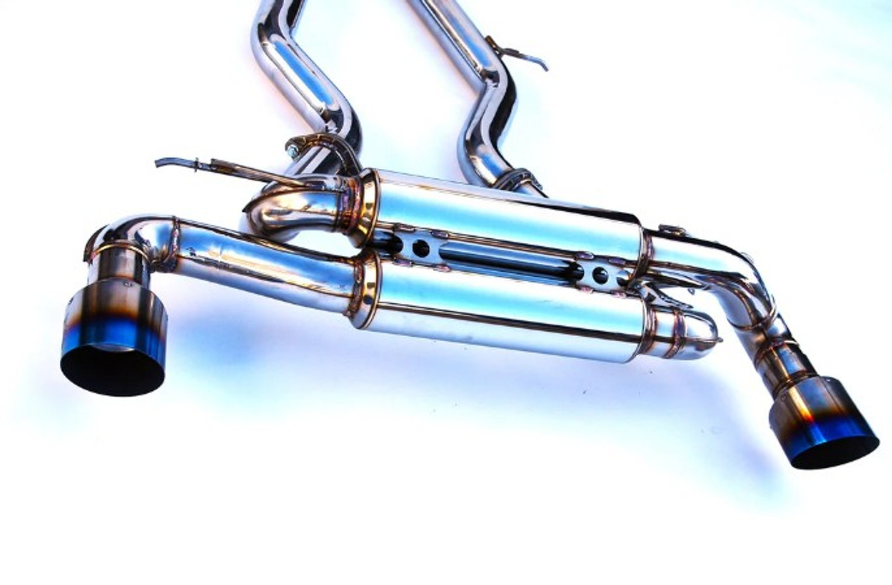 Invidia R400 Catback Exhaust With Titanium Tips For 2020+ Toyota Supra 3.0L - HS19TSP4VGM1GT