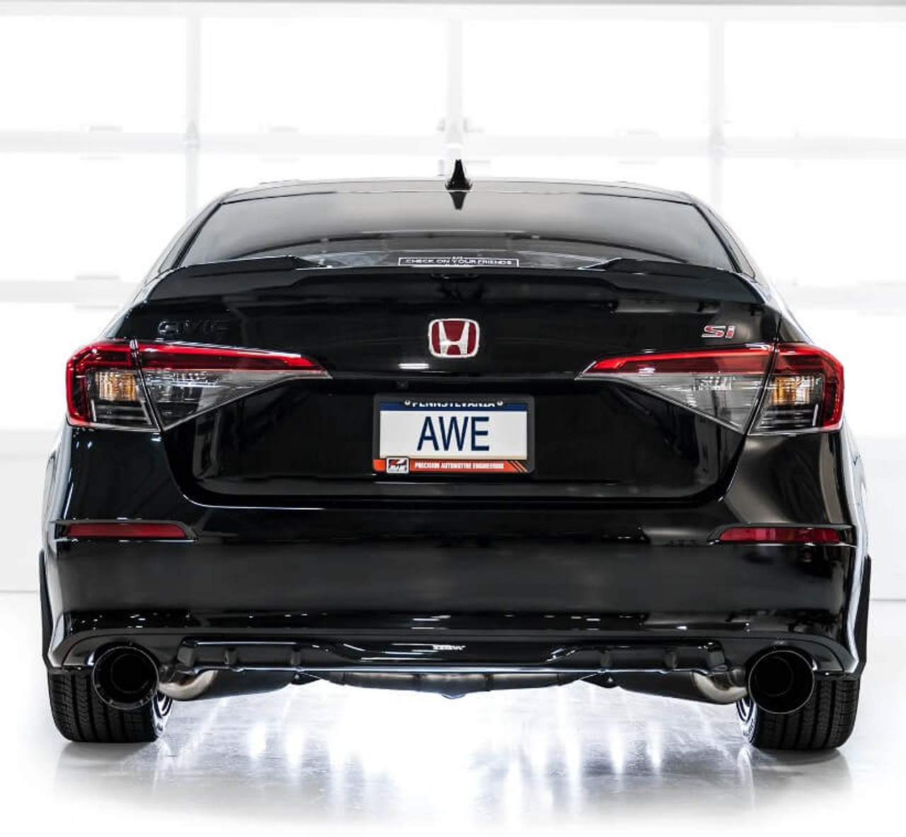AWE Touring Edition Catback Exhaust With Black Tips For 2022+ Honda Civic Si - 3015-33331 AWE Touring Edition Catback Exhaust With Black Tips For 2022+ Honda Civic Si - 3015-33331
