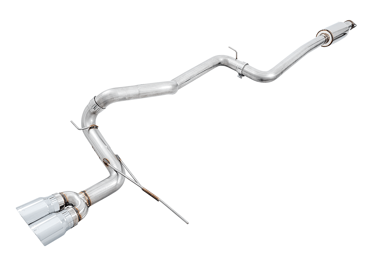 AWE Track Catback Exhaust (Chrome Tips) For Ford Focus ST - 3020-32034