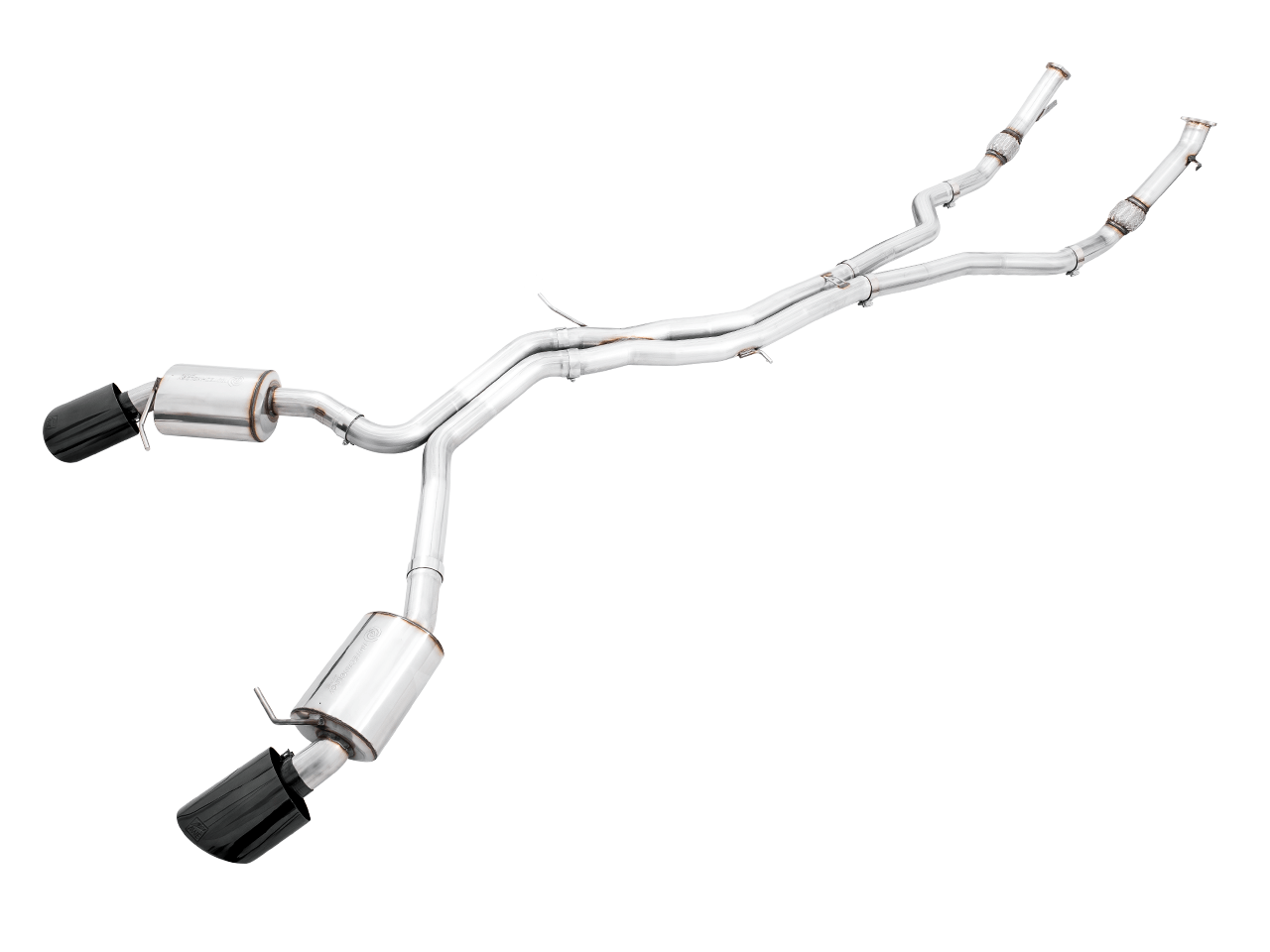 AWE Touring Exhaust With Black Tips For 18-19 Audi RS 5 Coupe - 3015-33108