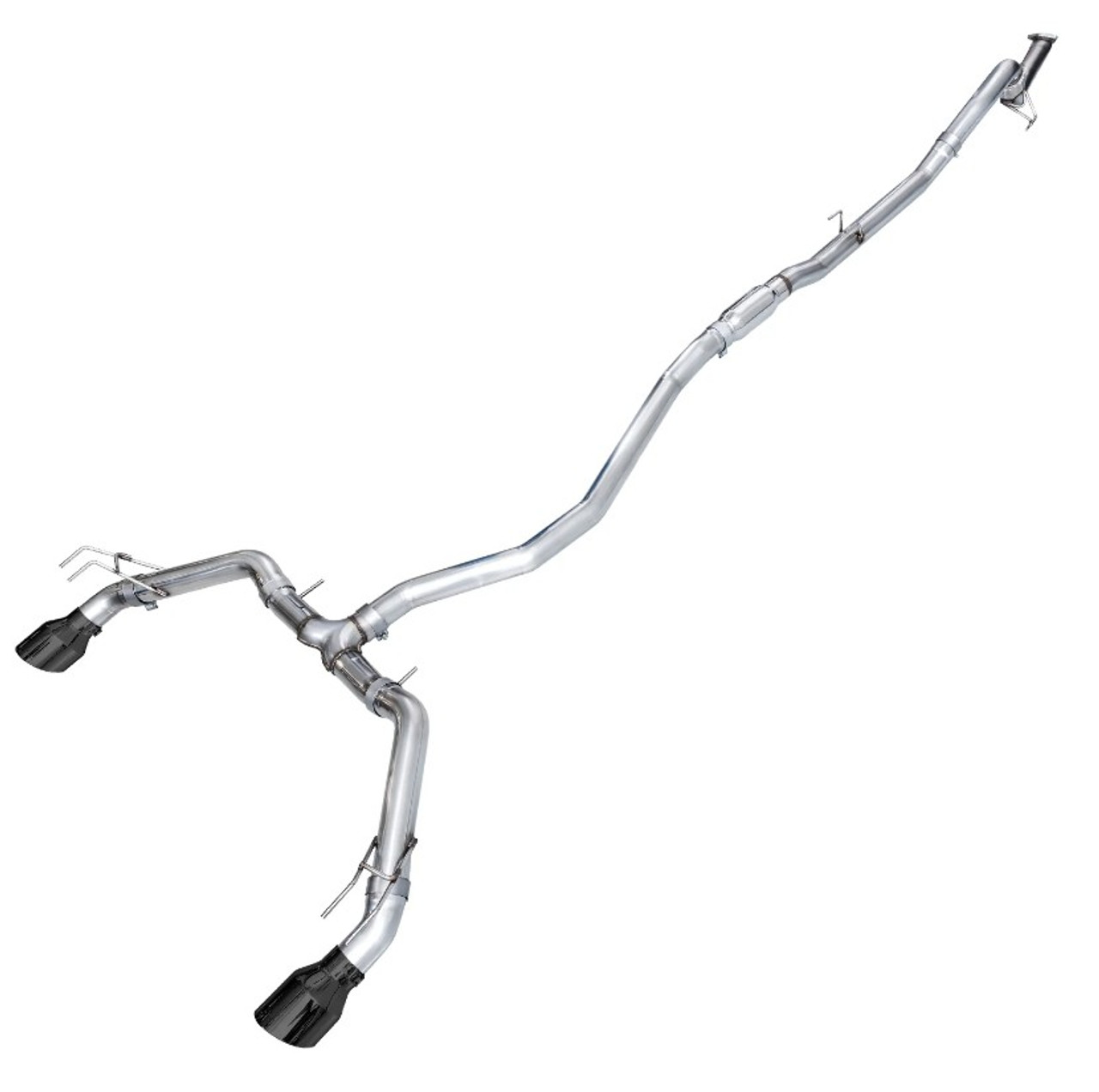 AWE Track Edition Catback Exhaust With Black Tips For 2022+ Honda Civic Si - 3020-33331