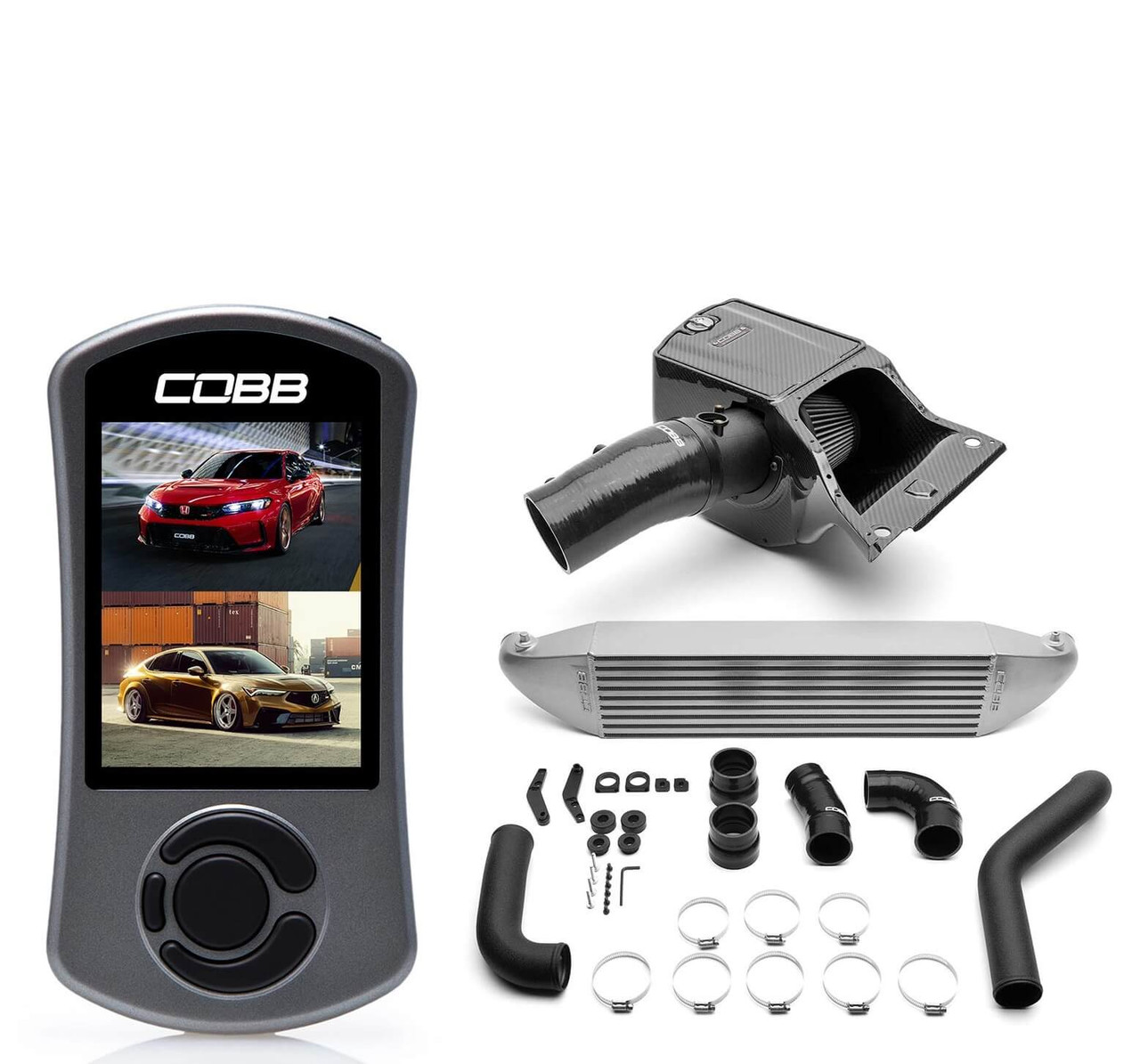 Cobb Stage 2 Redline Carbon Fiber Power Package Silver For 2023+ Honda Civic Type R - HON003020-SL Cobb Stage 2 Redline Carbon Fiber Power Package Silver For 2023+ Honda Civic Type R - HON003020-SL