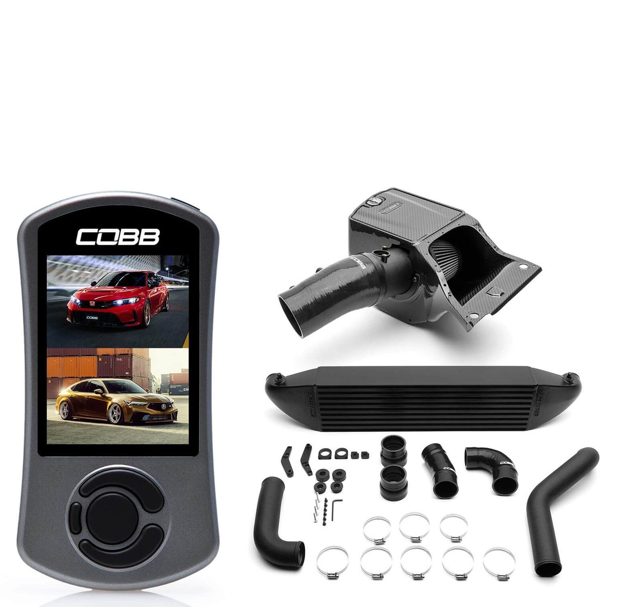 Cobb Stage 2 Redline Carbon Fiber Power Package Black For 2023+ Honda Civic Type R - HON003020-BK Cobb Stage 2 Redline Carbon Fiber Power Package Black For 2023+ Honda Civic Type R - HON003020-BK