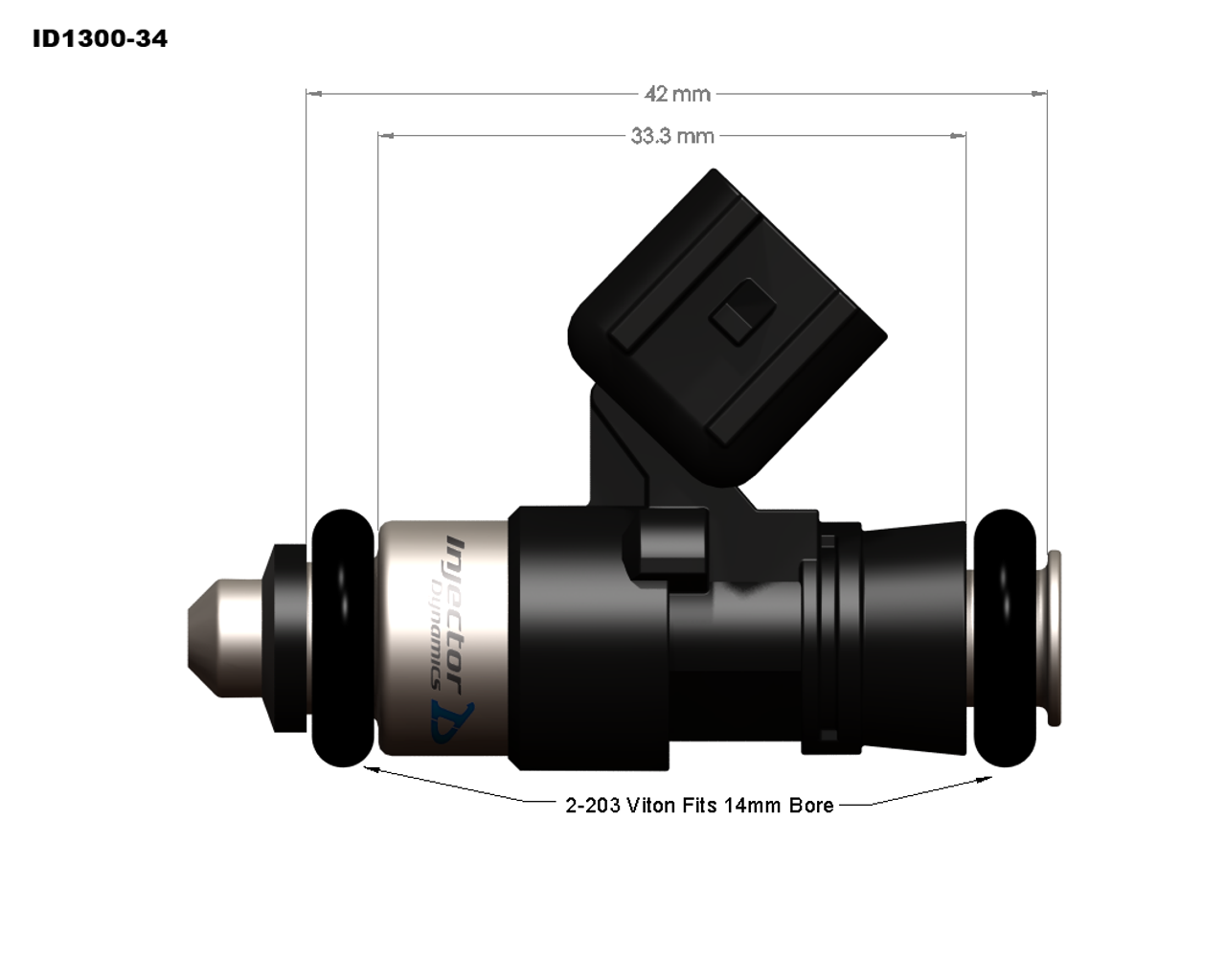 Injector Dynamics ID1300X Fuel Injectors For 10-15 Chevrolet Camaro LS3 - 1300.34.14.15.8