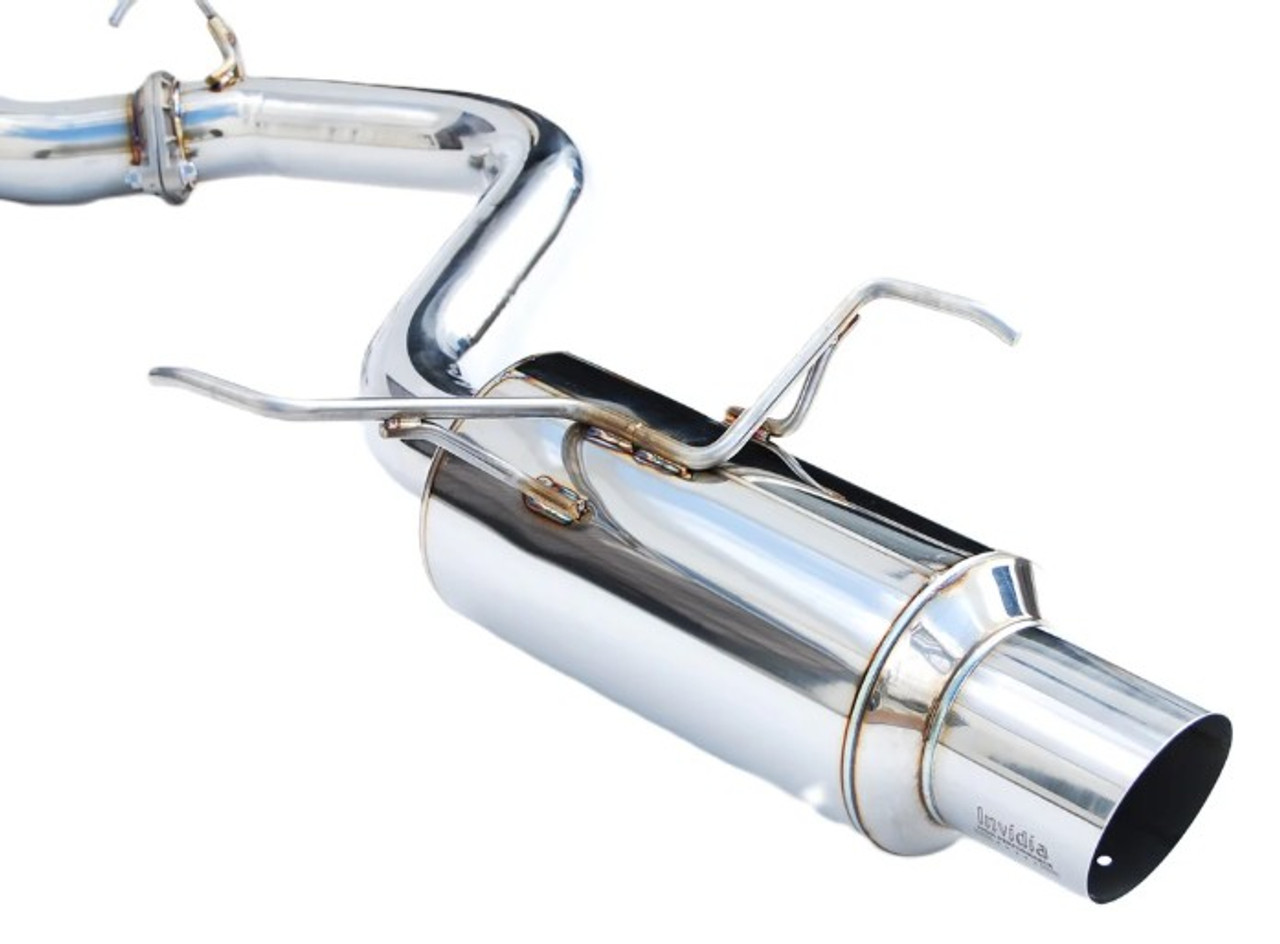 Invidia N1 Catback Exhaust With Stainless Steel Tip For 2022+ Subaru WRX - HS22SW4GTP