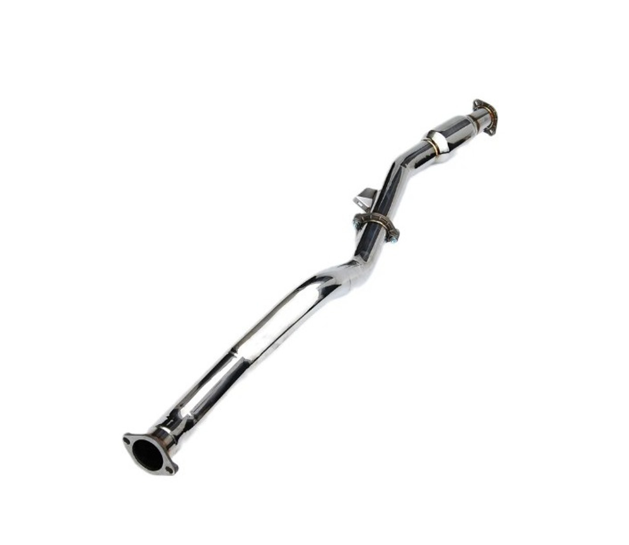 Invidia Front Pipe With High Flow Cat For 15-21 Subaru WRX With Automatic Transmission - HS22SW4AFPCB