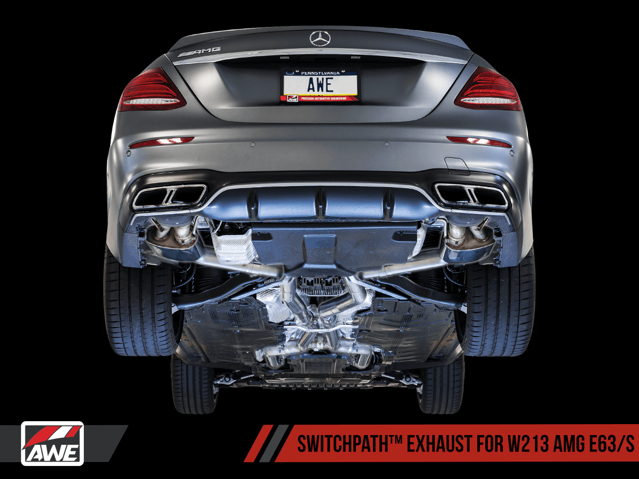 AWE SwitchPath Exhaust With AMG DPE For 18-20 Mercedes-Benz E63 - 3025-31044