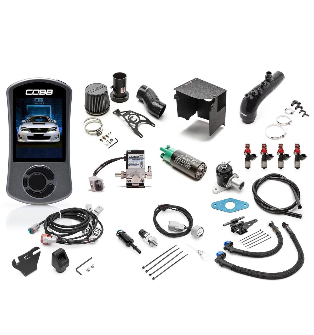 Cobb Stage 2+ Flex Fuel Power Package Black For 11-14 Subaru WRX - SUB003NG2S2FF Cobb Stage 2+ Flex Fuel Power Package Black For 11-14 Subaru WRX - SUB003NG2S2FF