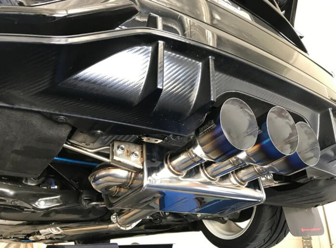 Invidia Q300 Catback Exhaust With Titanium Tips For 17-21 Honda Civic Type R - HS17CTRFQ33ST