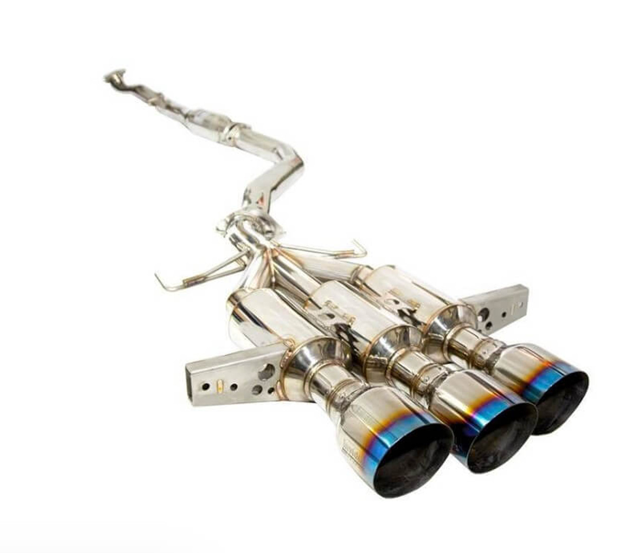 Invidia R400 Catback Exhaust With Titanium Tips For 17-21 Honda Civic Type R - HS17CTRFGM3ST