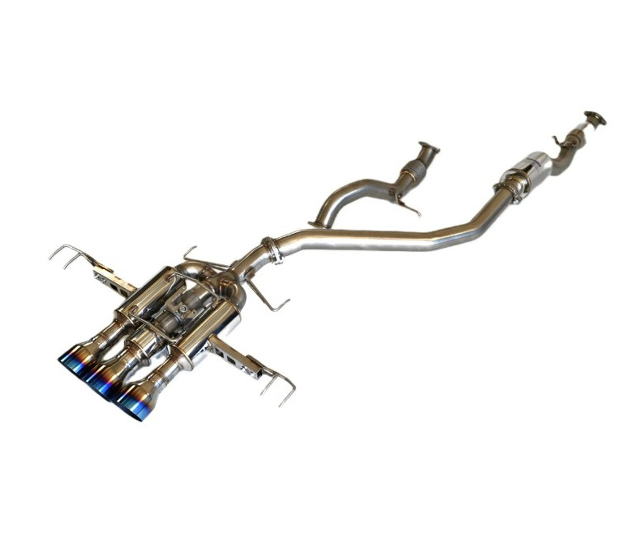 Invidia R400 Catback Exhaust With Titanium Tips For 2022+ Honda Civic Type R - HS22CTRFGM3STL