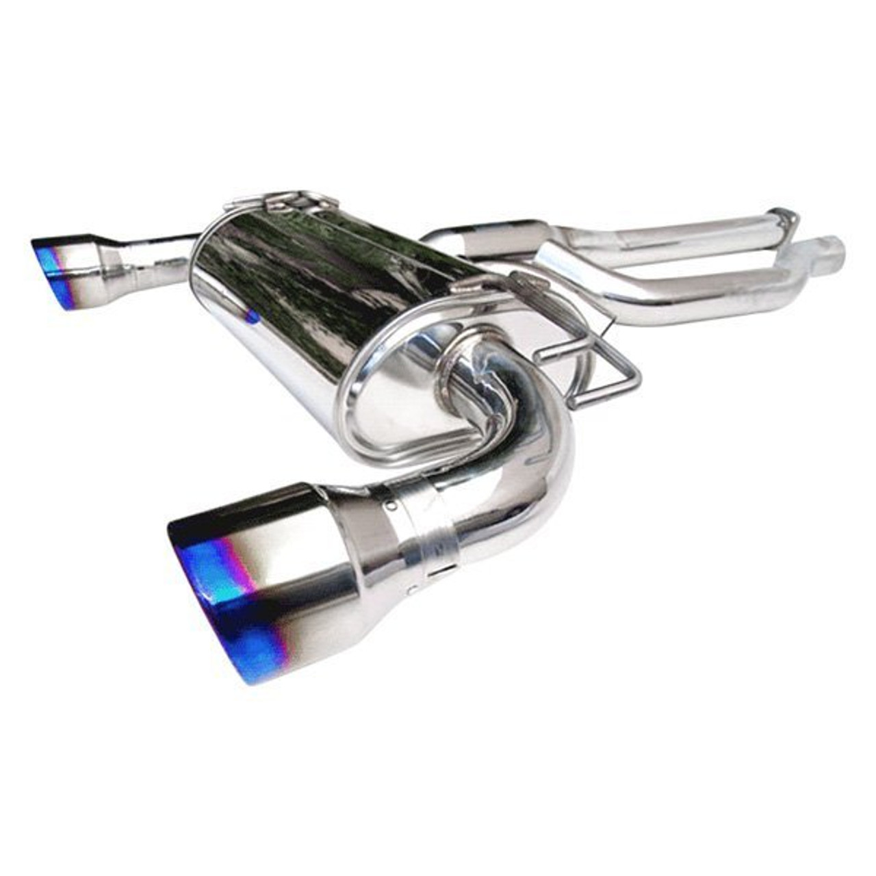 Invidia Q300 Catback Exhaust With Titanium Tips For 08-16 Mitsubishi Evo X - HS09MEXG3T