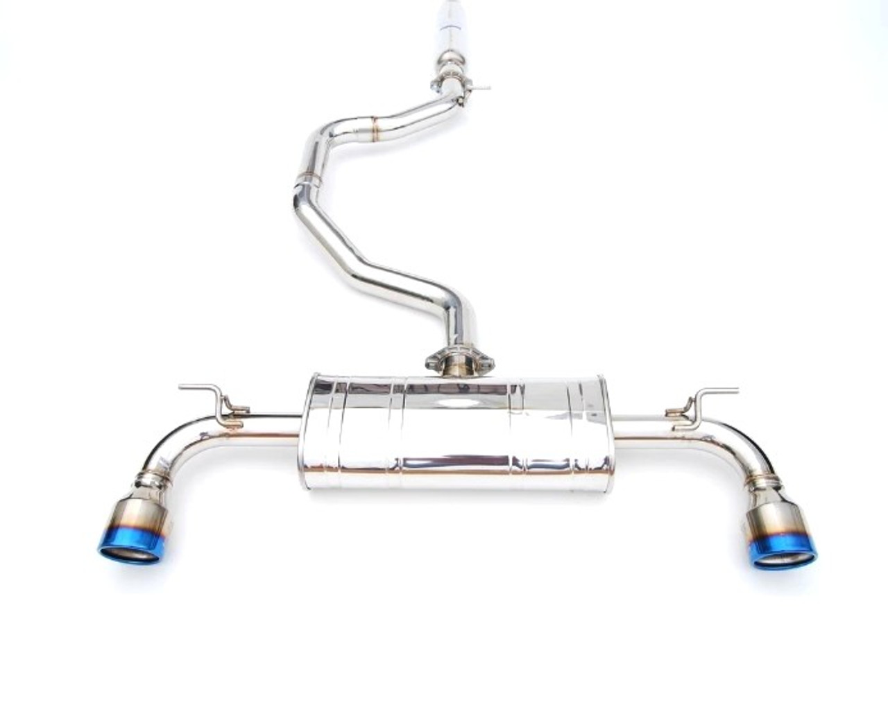Invidia Q300 Catback Exhaust With Rolled Titanium Tips For 14-21 Volkswagen Golf GTI - HS13GF7G3T
