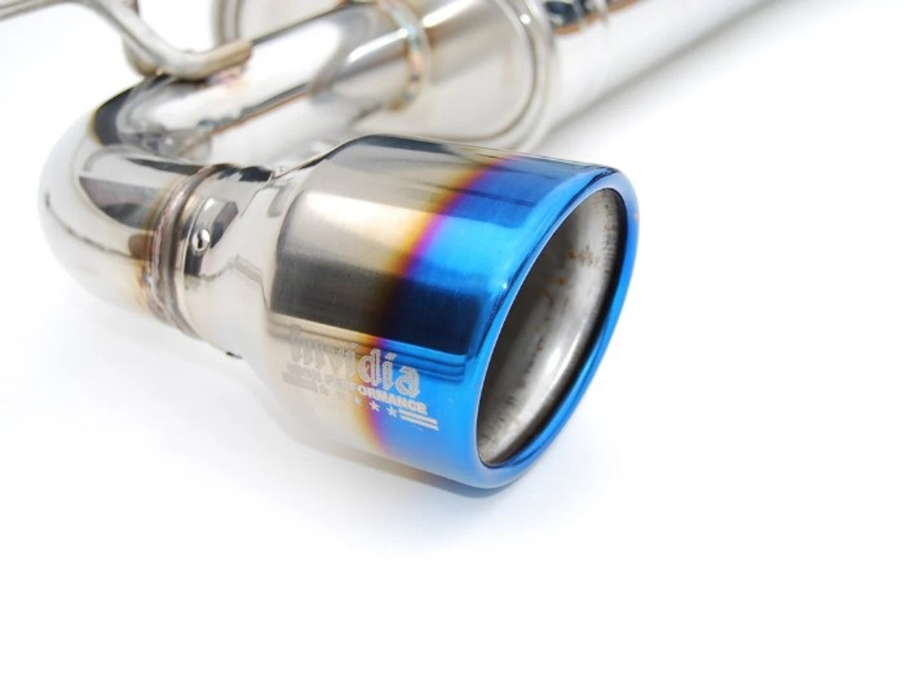 Invidia Q300 Catback Exhaust With Rolled Titanium Tips For 14-21 Volkswagen Golf GTI - HS13GF7G3T